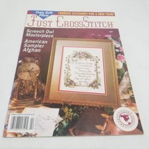 Just CrossStitch Magazine February 1993 Screech Owl and American Sampler Afghan - £7.87 GBP