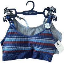 Lucky Brand Women’s Bra 2 Pack Seamless Comfort Bra Size S Blue/Gray - £17.85 GBP