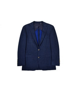 Brooks Brothers Navy Blue Houndtooth Regent Fit Flannek Blazer Jacket 40... - £177.78 GBP