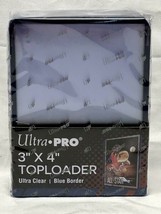 NEW Ultra Pro 3x4 Blue Border Toploader Sports Card Holder 25-Count 81160 - £6.73 GBP
