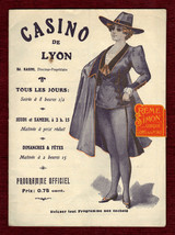 Theatre Program Casino De Lyon Si que J’serais Roi 1921 Rip Gignoux King Lyon - £25.98 GBP