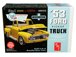 Skill 2 Model Kit 1953 Ford Pickup Truck Trophy Series 3 in 1 Kit 1/25 Scale Mod - £36.27 GBP