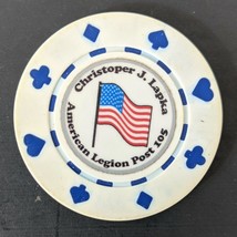 Veteran Poker Chip Christopher Lapka Post 105 Commander Drink Golf Ball ... - $9.88