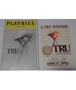 TRU THE BOOTH THEATRE PLAYBILL NY TRUMAN CAPOTE 1989 + POSTCARD TORONTO ... - $279.19 MXN