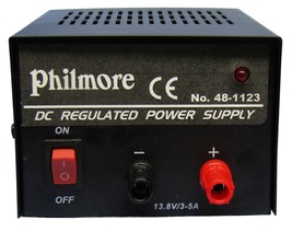 48-1123 dc regulated power supply Converts 117vac To 13.8v Dc (No Load ) * 3 Amp - $104.70
