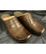 Clarks May Aloe Clog Slipon Brown 10M - £15.51 GBP