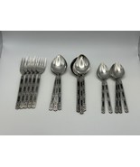 Oneida Community Stainless Steel MADRID Black Accent 16 Piece Lot - £62.94 GBP