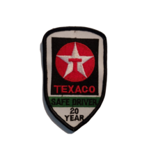 Vintage Texaco 20-Year Safe Driver Uniform 4.25&quot;x2.50&quot; Sew-on Patch - £11.50 GBP