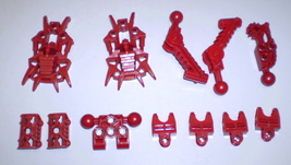 12 Used Lego Technic Bionicle Dark Red Arm Section Ball Joints Knee Cover  x240 - £7.93 GBP