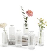 Comsaf Small Flower Vases, Clear Glass Bud Vases In Bulk, Centerpiece Va... - $770.18 MXN