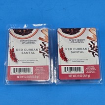 2 Better Homes &amp; Gardens Red Currant Santal Wax Melts 2.5 Oz Each - £9.60 GBP