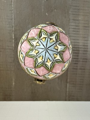 Jim Shore Springtime Surprise 2008 Heartwood Ck Egg Trinket Box Flowers 4013314 Item image 4