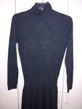 Lacoste Ladies Ls Fine Merino Wool Knit 2-TONE Gray DRESS-S(36)-NWD-CUTE/COMFY - £24.62 GBP