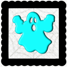 3D Color Ghost 3-Digital Kit-Jewelry Tag-Clipart-Gift Tag-Halloween-Digital Clip - $1.75