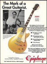 Epiphone Les Paul Standard Gold Top guitar 1993 advertisement 8 x 11 ad print - £3.37 GBP