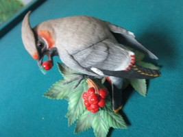 Compatible with Lenox Bird FINE Porcelain Figurine Bohemian Waxwing 5 X ... - $123.47