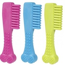 Dog Teether Pet Brush Case Finger Silicone Gum Toothbrush Massage Health... - £4.98 GBP