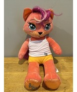 Build A Bear 19&quot; MISHA Honey Girl HG Pink Orange FOX Cat Plush - $12.86
