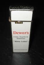 IPM DEWAR&#39;S Fine SCOTCH Whisky &quot;White Label&quot; Advertisement Gas butane Lighter - £16.23 GBP