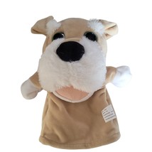 KellyToy Puppy Hand Puppet 10 in Plush Brown Dog Animal Pretend Play - £10.00 GBP