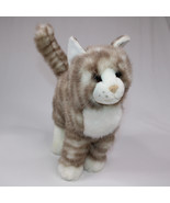 Bass Pro Shops Plush Cat Standing Tabby Cat Gray White Collectible Kitte... - $11.64
