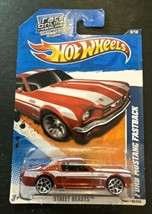 Hot Wheels Street Beasts 9/10 (2010) Red Ford Mustang Fastback Toy Car 89/244 - £7.55 GBP