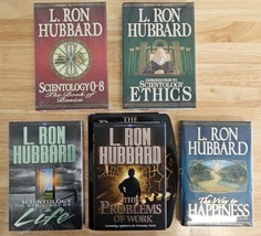 L. Ron Hubbard Scientology Book Lot Ethics Happiness Life The Problems of Work - £46.79 GBP