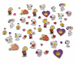 Peanuts Valentine Self Adhesive Foam Shapes Stickers Snoopy, 50 Count - $12.86