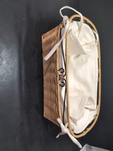 Princess House Casual Home Rattan Bread Basket, Linen Liner, Kitchen Sto... - $61.10 CAD
