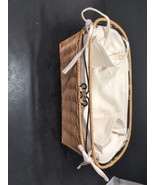 Princess House Casual Home Rattan Bread Basket, Linen Liner, Kitchen Sto... - $61.10 CAD