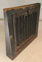 Vintage Salvage Metal Wall Floor Heat Vent Grate Register Cover Damper 1... - $39.40