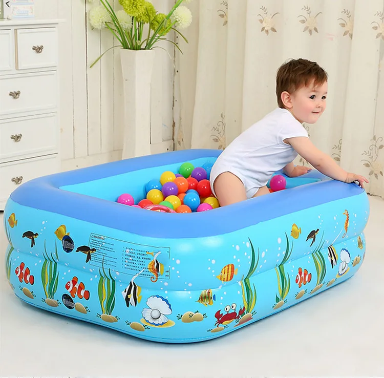 Inflatable Swimming Pool Family Adult Inflatable Pool Children&#39;s Baby Swimmi - £25.74 GBP