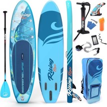 SereneLife SLSUPB518 Beach Blue Inflatable Stand up Paddle Board (Open Box) - $3,918.13 MXN