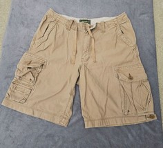 Eddie Bauer Shorts Mens 36 Khaki Cargo Pocket Drawstring Hiking Outdoor Fishing - £7.82 GBP