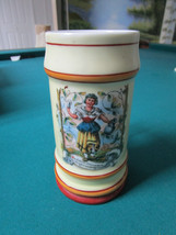 GERMAN ANTIQUE LITHOPHANE STEIN NO COVER 6 1/2&quot; ORIGINAL - £155.17 GBP