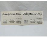Vintage 2002 Adoption Day Elegant Scrapbooks Stickers - $9.89