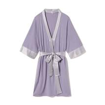 Pj Harlow - Shala Knit Robe With Pockets And Satin Trim - $45.00+