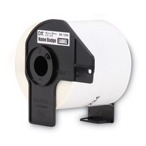 Brother 2.3x3.4 Adhesive Name Badge White Paper Labels for QL Label Prin... - $29.73