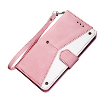 Anymob Samsung Pink Splicing Flip Leather Case Card Slot Wallet Phone Cover - £22.60 GBP