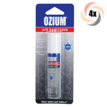 4x Sprays Ozium New Car Smell Scent Odor Eliminator Air Sanitizer Spray | .8oz - £22.32 GBP