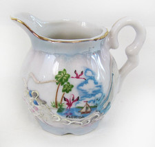 Little Vintage Porcelain Florida Souvenir Creamer Pitcher - £11.72 GBP