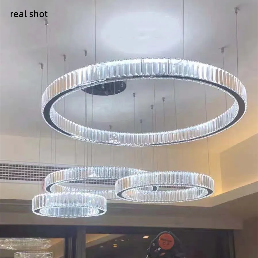 Led chandelier lighting golden ceiling lamp fixture for dining room living room kitchen thumb200