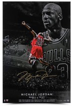 MICHAEL JORDAN Autographed Bulls &quot;Poster 1998&quot; 24&quot; x 36&quot; Photograph UDA LE 98 - £5,014.19 GBP