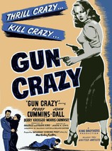 Decor Poster.Interior wall art room design.Gun Crazy movie.Retro noir film.11517 - £14.22 GBP+