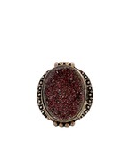 Vintage Nicky Butler Sterling 925 India Purple Blue Gold Druzy Ring Size... - $1,216.83 MXN