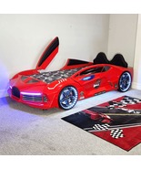  AERO EXTREME Twin Race Car Bed with LED Lights &amp; Sound FX, FREE Mattress - £1,488.14 GBP
