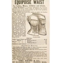 Equipose Waist Corset George Frost 1885 Advertisement Victorian Fashion ... - $378.90 MXN