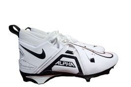 Nike Alpha Menace Pro 3 CT6649-100 Mens White Black Size 13 Football Cleat - $59.39
