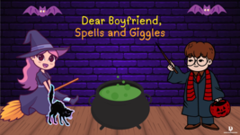 Halloween E-card - Title: Spells and Giggles. - $1.99