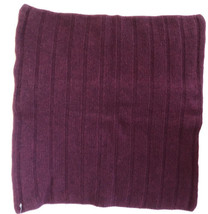 NEW Pottery Barn ribbed Wool Knit wine 3 button lambs Wool throw pillow Cover - $24.18